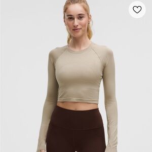Lululemon Athletica Tan Long Sleeve switfty 2.0